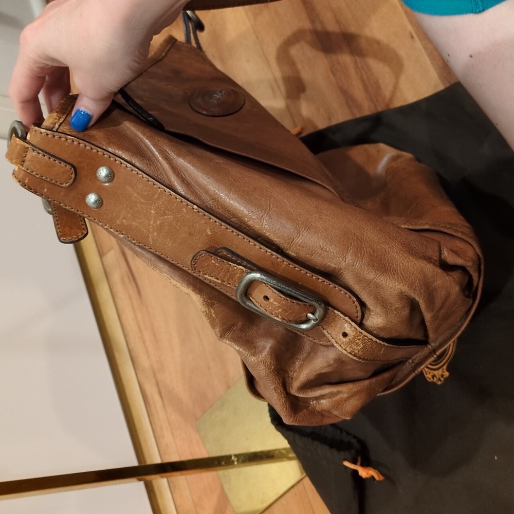 Tod's Vintage G-Line Bag Brown Leather Easy Sacca PROJECT Shoulder Purse Dustbag - Picture 8 of 17